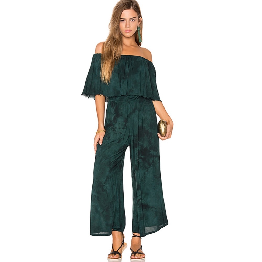 Blue Life Planet Blue Pandora Ruffle Jumpsuit